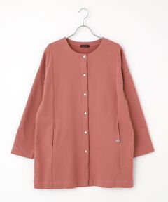 greennout / グリーンノート カーディガン・ボレロ | ミニ裏毛ロングカーディガン