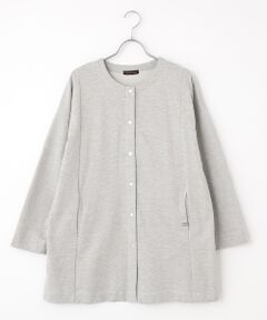 greennout / グリーンノート カーディガン・ボレロ | ミニ裏毛ロングカーディガン