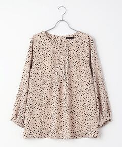 greennout / グリーンノート シャツ・ブラウス | ジョーゼット　ドットプリント BL