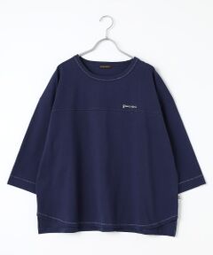 greennout / グリーンノート カットソー | ラメ糸使い七分袖Tシャツ