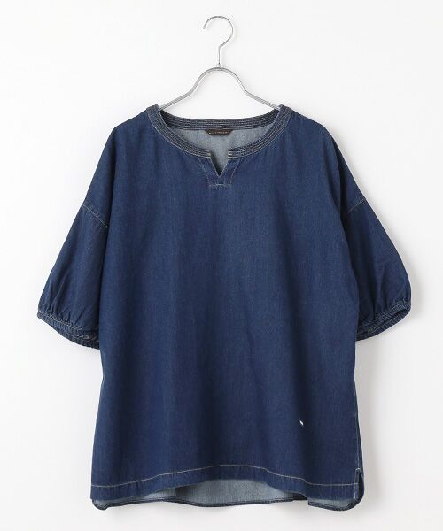greennout/グリーンノート テンセルコットンデニムBL インディゴ L号 greennout/グリーンノート テンセルコットンデニムBL インディゴ L号