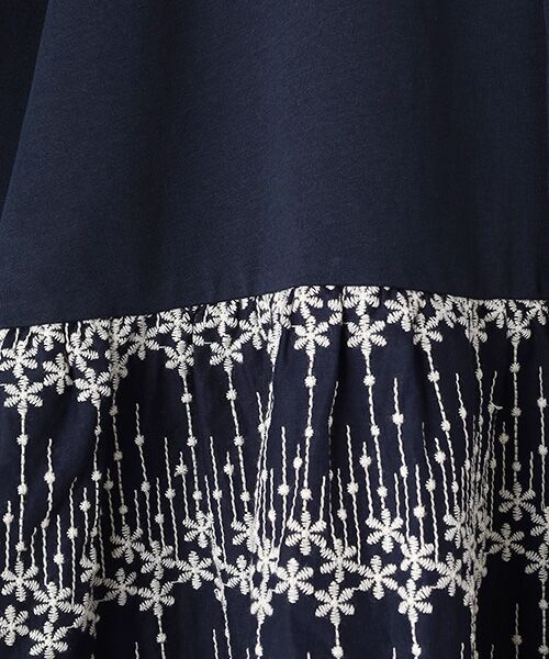 greennout / グリーンノート Tシャツ | 天竺刺繍入りチュニック | 詳細5