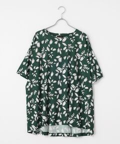 greennout / グリーンノート カットソー | エスパンディ リーフプリントチュニック