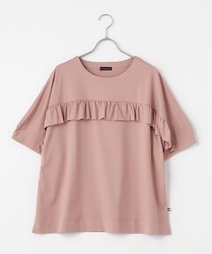 greennout / グリーンノート カットソー | 接触冷感天竺フリル付きカットソー