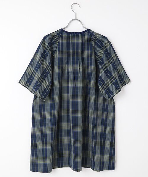 greennout / グリーンノート シャツ・ブラウス | ドライタッチドビーチェックBL | 詳細1