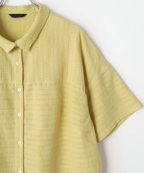 greennout / グリーンノート シャツ・ブラウス | カラミドビーストライプBL | 詳細2