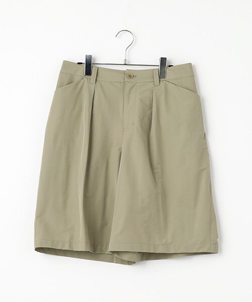 greennout/グリーンノート 冷感ストレッチブロードハーフパンツ サンドベージュ L号 greennout/グリーンノート 冷感ストレッチブロードハーフパンツ サンドベージュ L号