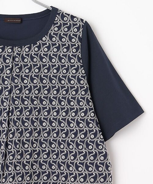 greennout / グリーンノート カットソー | ベア天刺繍Tシャツ | 詳細2