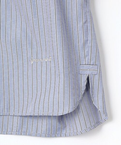 greennout / グリーンノート シャツ・ブラウス | ストライプスタンドカラーシャツ | 詳細3