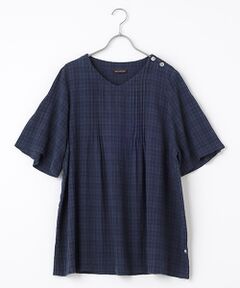 greennout / グリーンノート シャツ・ブラウス | シャドーチェックブラウス