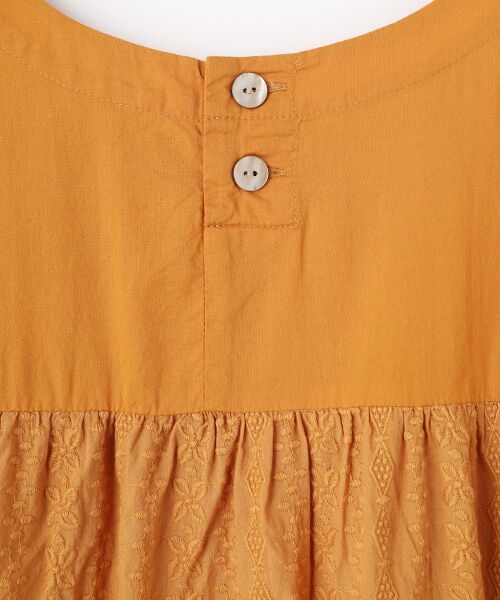 greennout / グリーンノート シャツ・ブラウス | 幾何ストライブ刺繍ブラウス | 詳細4