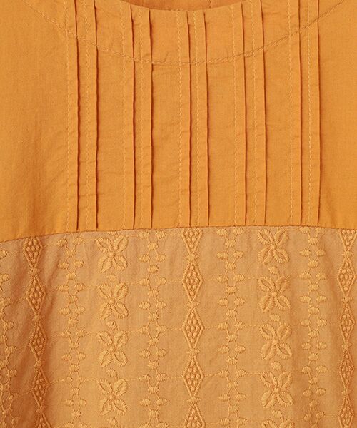 greennout / グリーンノート シャツ・ブラウス | 幾何ストライブ刺繍ブラウス | 詳細5