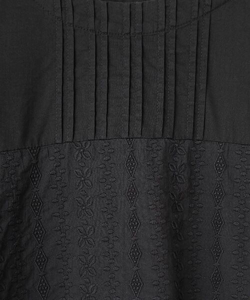 greennout / グリーンノート シャツ・ブラウス | 幾何ストライブ刺繍ブラウス | 詳細6