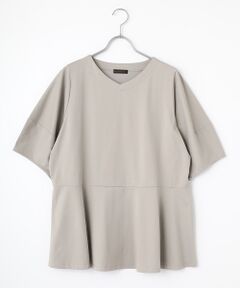 greennout / グリーンノート カットソー | ベア天ペプラムTシャツ