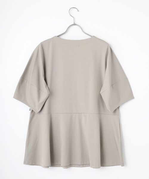 greennout / グリーンノート カットソー | ベア天ペプラムTシャツ | 詳細1