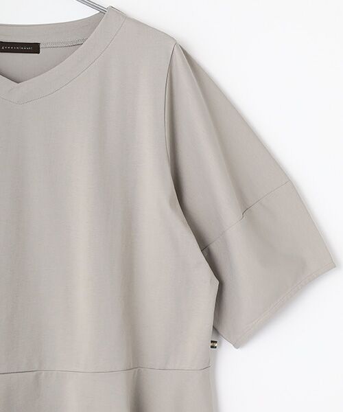 greennout / グリーンノート カットソー | ベア天ペプラムTシャツ | 詳細2