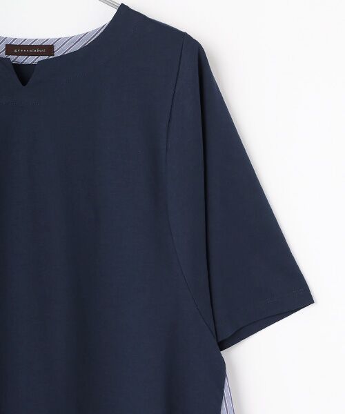 greennout / グリーンノート カットソー | 天竺別地付きTシャツ | 詳細2