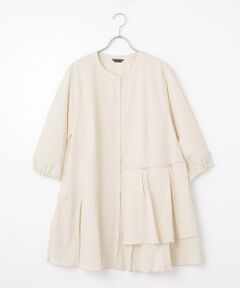 グリーンノート green nout デニム ロング ワンピース ウエストベルト ロングジレ | green nout (Women/大きいサイズ)/グリーンノート