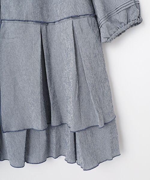 greennout / グリーンノート チュニック | ピンストライプ ナチュラルストレッチチュニック | 詳細3