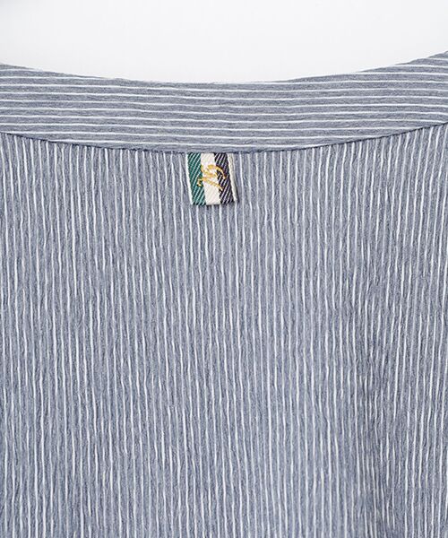 greennout / グリーンノート チュニック | ピンストライプ ナチュラルストレッチチュニック | 詳細4