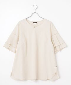 greennout / グリーンノート シャツ・ブラウス | ピンストライプ ナチュラルストレッチブラウス