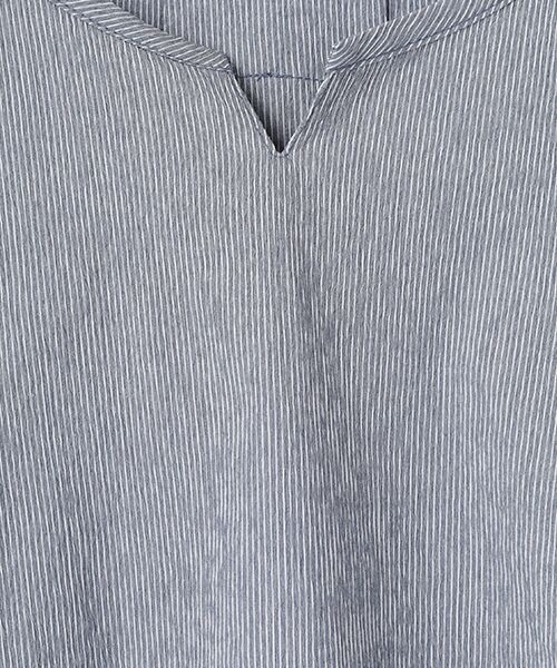 greennout / グリーンノート シャツ・ブラウス | ピンストライプ ナチュラルストレッチブラウス | 詳細1