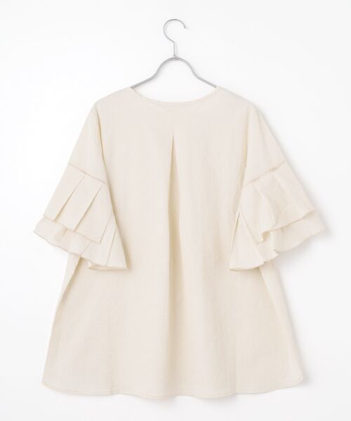 greennout / グリーンノート シャツ・ブラウス | ピンストライプ ナチュラルストレッチブラウス | 詳細2