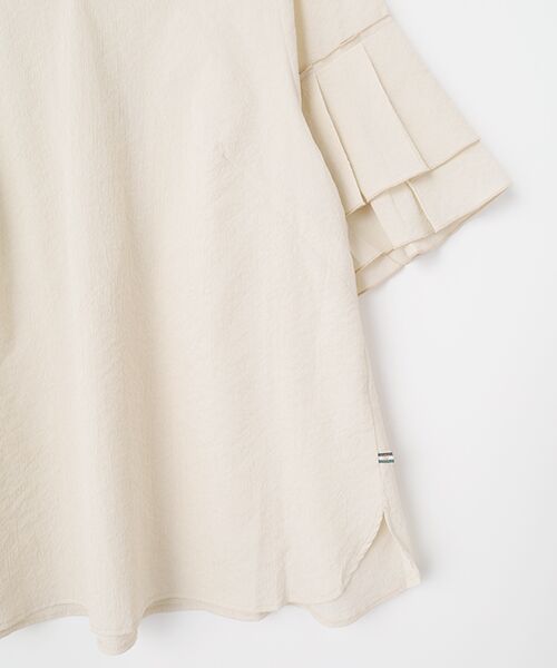 greennout / グリーンノート シャツ・ブラウス | ピンストライプ ナチュラルストレッチブラウス | 詳細4