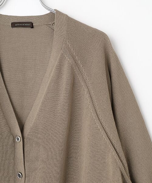 greennout / グリーンノート カーディガン・ボレロ | レース付Vカーディガン | 詳細2