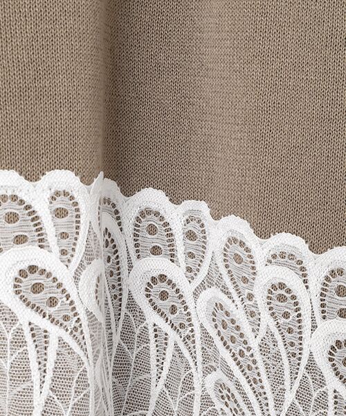 greennout / グリーンノート カーディガン・ボレロ | レース付Vカーディガン | 詳細4