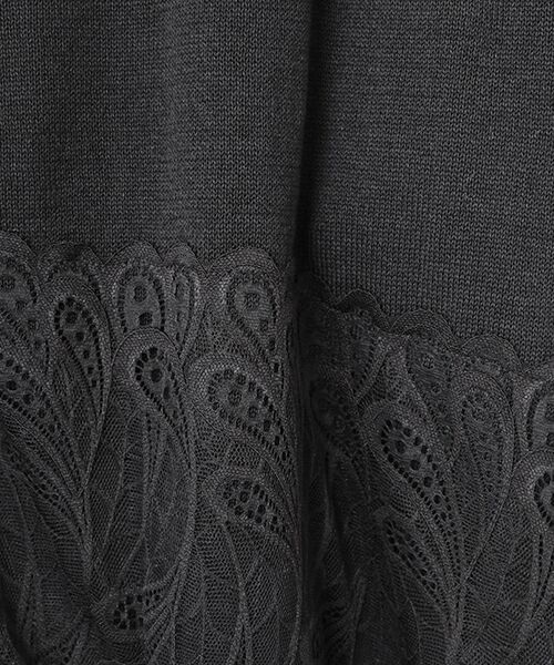 greennout / グリーンノート カーディガン・ボレロ | レース付Vカーディガン | 詳細5