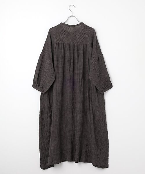 greennout / グリーンノート ロング・マキシ丈ワンピース | シャーリンググレンチェックワンピース | 詳細2