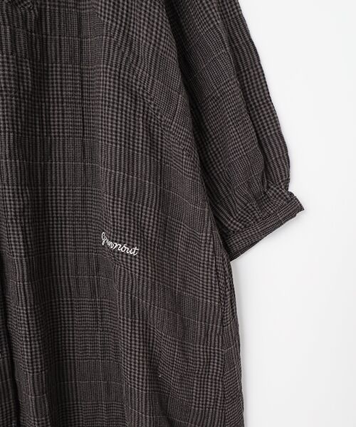 greennout / グリーンノート ロング・マキシ丈ワンピース | シャーリンググレンチェックワンピース | 詳細4