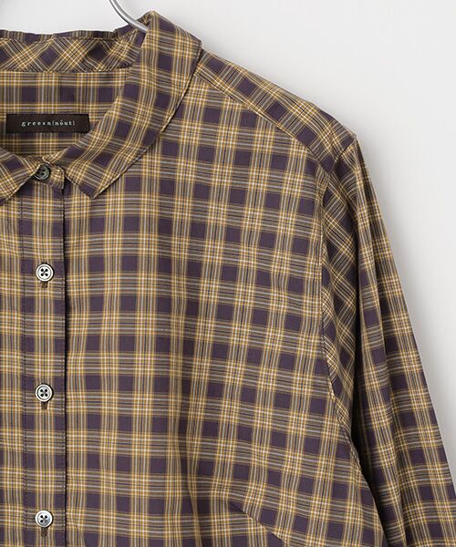 greennout / グリーンノート シャツ・ブラウス | ポプリンタータンチェックブラウス | 詳細2