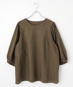 greennout / グリーンノート シャツ・ブラウス | リネンチェックブラウス