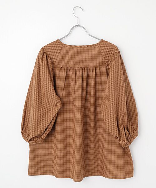 greennout / グリーンノート シャツ・ブラウス | リネンチェックブラウス | 詳細1