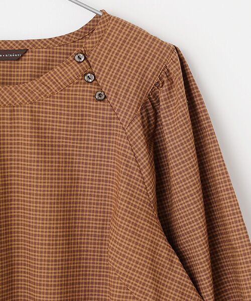 greennout / グリーンノート シャツ・ブラウス | リネンチェックブラウス | 詳細2