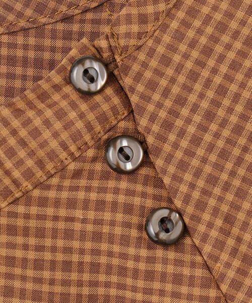 greennout / グリーンノート シャツ・ブラウス | リネンチェックブラウス | 詳細6