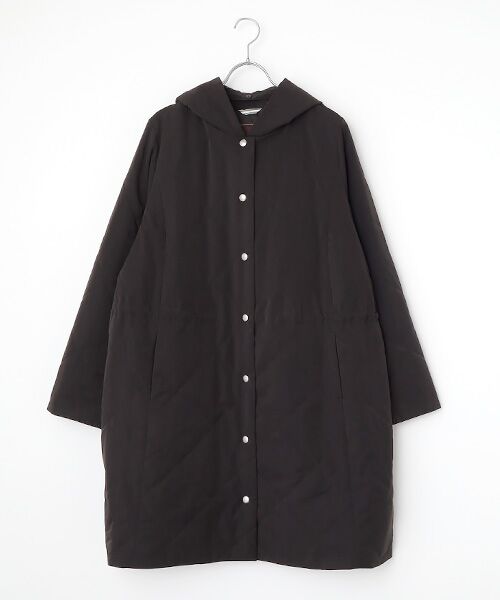 greennout/グリーンノート キルティングコート ブラック LL号