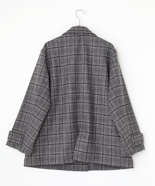 greennout / グリーンノート ピーコート | チェックコート | 詳細2