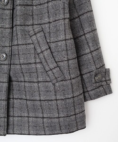 greennout / グリーンノート ピーコート | チェックコート | 詳細4