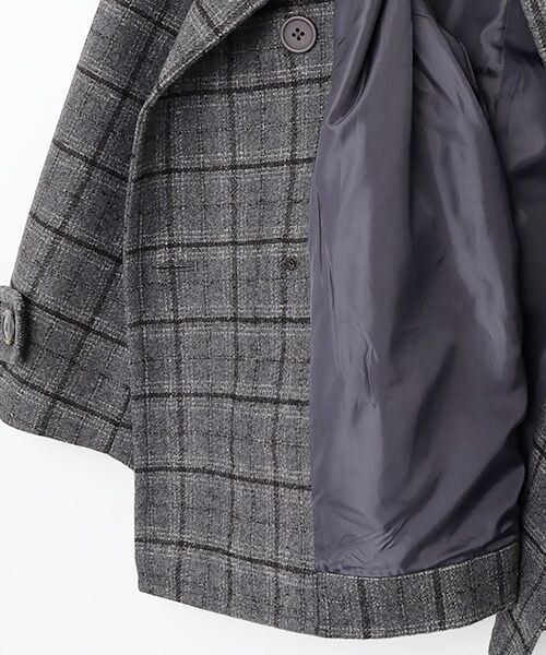 greennout / グリーンノート ピーコート | チェックコート | 詳細5