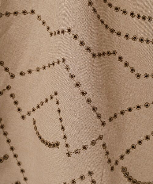 greennout / グリーンノート カットソー | 袖スカラップ刺繍プルオーバー | 詳細1