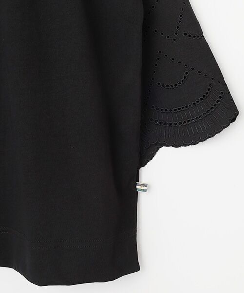greennout / グリーンノート カットソー | 袖スカラップ刺繍プルオーバー | 詳細4