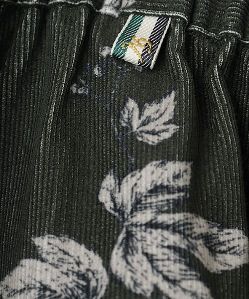 greennout / グリーンノート ロング・マキシ丈スカート | コーデュロイ フラワープリントスカート | 詳細4
