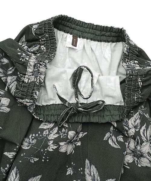 greennout / グリーンノート ロング・マキシ丈スカート | コーデュロイ フラワープリントスカート | 詳細5