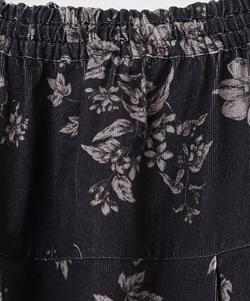 greennout / グリーンノート ロング・マキシ丈スカート | コーデュロイ フラワープリントスカート | 詳細7