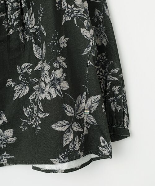 greennout / グリーンノート シャツ・ブラウス | コーデュロイ フラワープリントブラウス | 詳細3