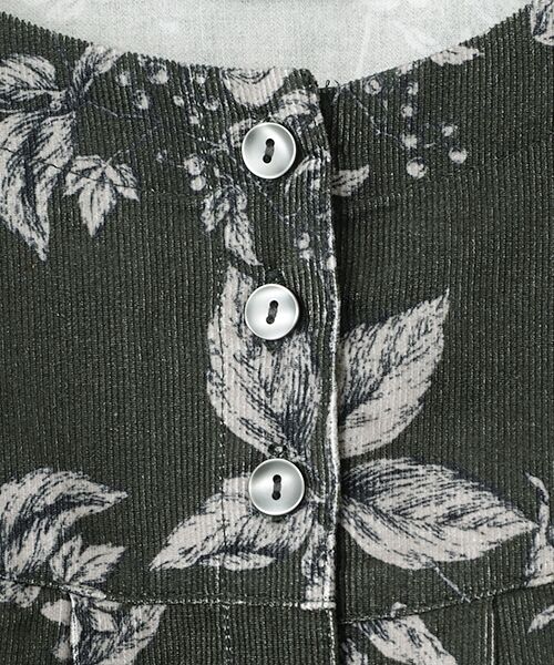greennout / グリーンノート シャツ・ブラウス | コーデュロイ フラワープリントブラウス | 詳細5