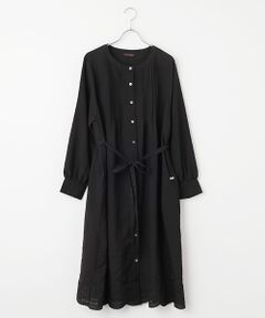グリーンノート green nout デニム ロング ワンピース ウエストベルト greennout / グリーンノート （レディース） ワンピース